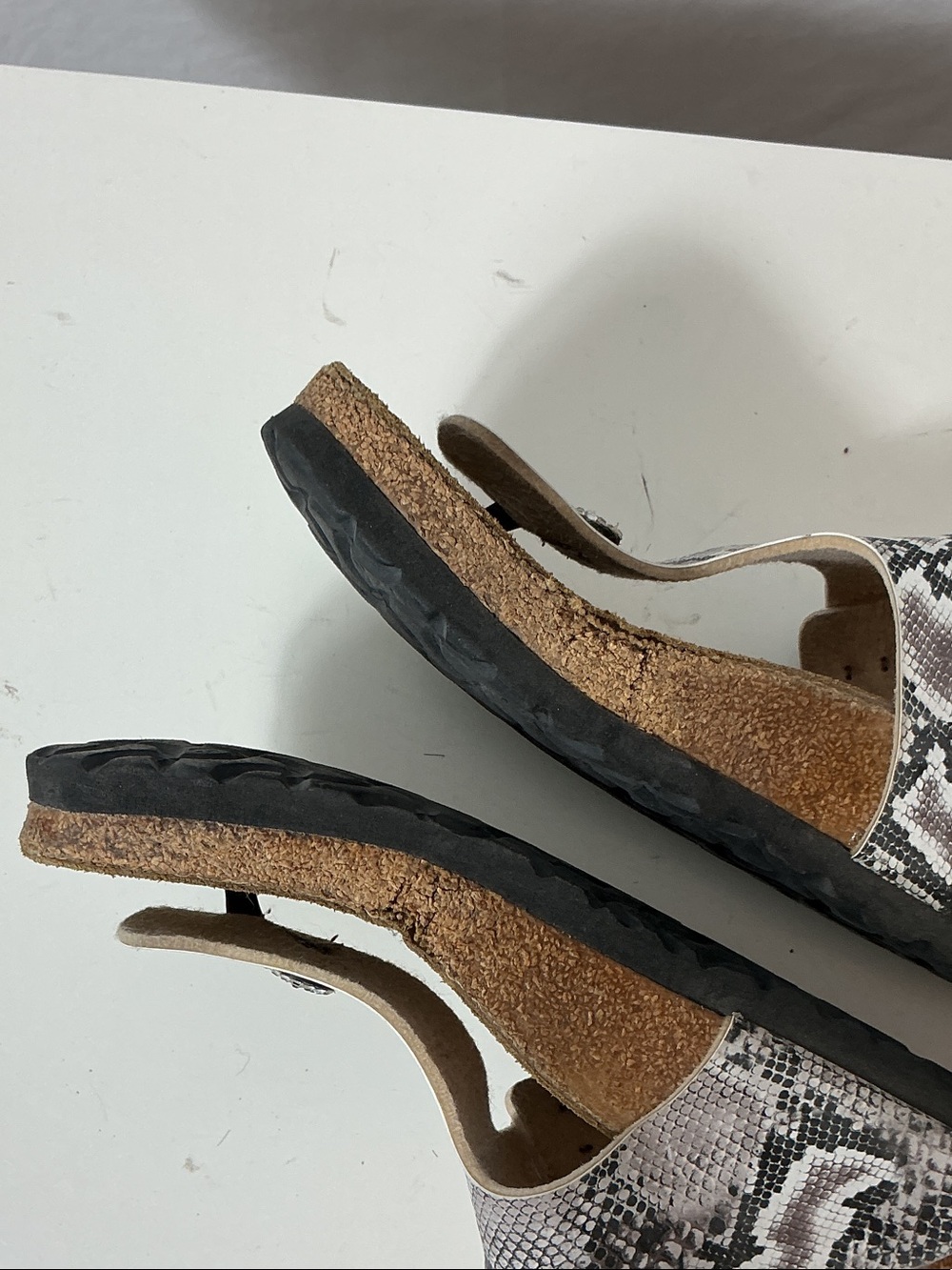 Birkenstock Snake-Print Toe-Thong Sandals - Picture 7 of 9